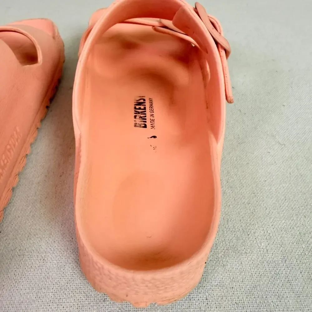 Birkenstock Arizona Essentials EVA Pink Clay Sandals Women's 37 Two Strap Narrow - Picture 13 of 16